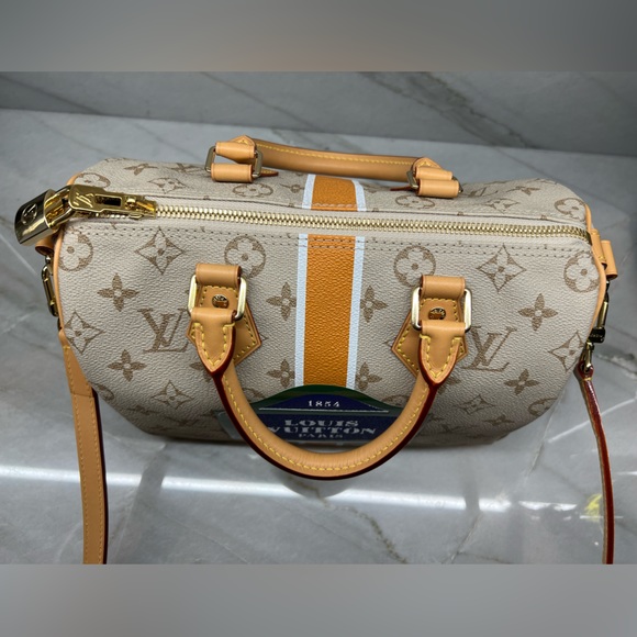 Louis Vuitton Speedy Bandoulière 25 Monopaname Monogram Paris Street Sign - Picture 12 of 13